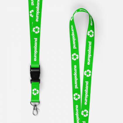 Schlüsselband aus recyceltem Polyester mit abnehmbarem Clip