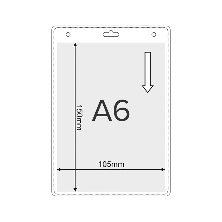 Flexibler Kartenhalter A6, Einlegergröße : 105 x 150mm