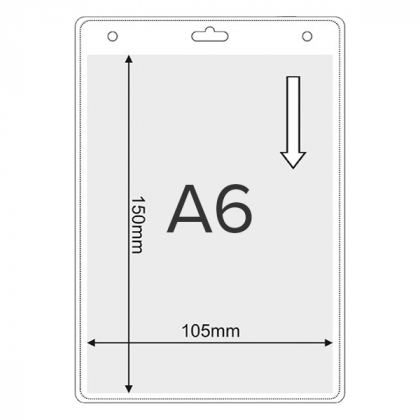 Flexibler Kartenhalter A6, Einlegergröße : 105 x 150mm