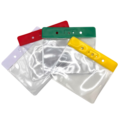 Flexible Ausweishülle mit farbiger Verstärkung – 86 × 54 mm