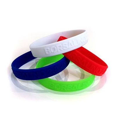 geprägtes Silikonarmband