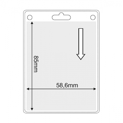 vertikaler flexibler Kartenhalter