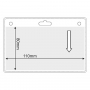 Horizontaler Kartenhalter, Einlegergröße : 110 x 80mm